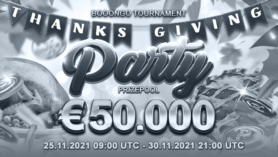 Tournament from Booongo “Thanksgiving party!”